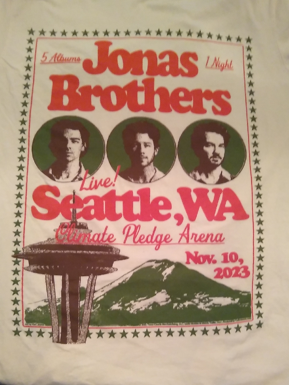 Jonas Brothers Seattle Live T-Shirt
